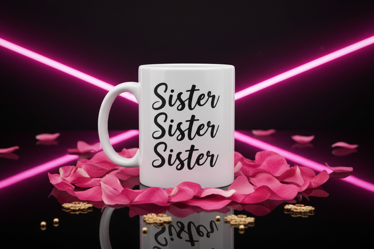 Sister Sister Sister 15oz Mug Mockup